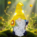 Garden Gnomes Outdoor Decor Solar Gnomes Statues with Butterfly Bee Sunflower Led Lighted Dwarf Outside Decorations for Yard Patio Lawn Ornaments Gifts for Women Mom-Ruum Studio Home