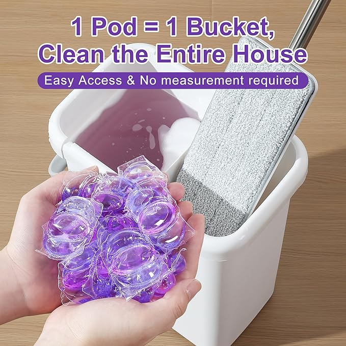 JOYMOOP Floor Cleaner for Mopping, 75 PCS Mopping Solution, Hardwood Floor Cleaner, Works Perfectly with Mop Bucket-Ruum Studio Home