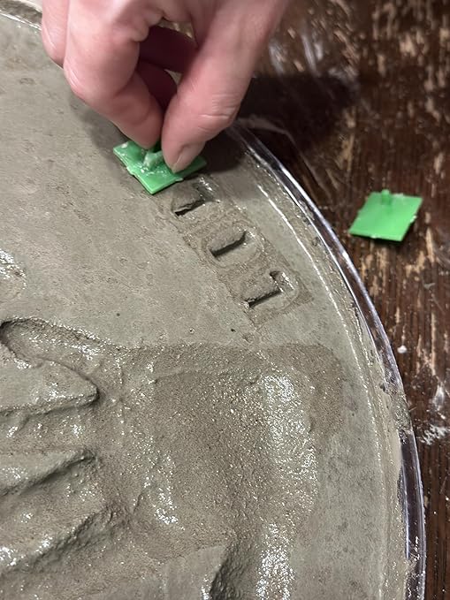 Large DIY Stepping Stone Kit, Handprint Stepping Stone, Mother's Day Gift, Footprint Stepping Stone (10 Inch + Stamp Set)-Ruum Studio Home