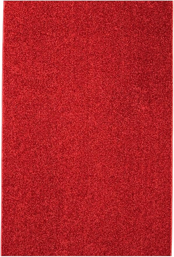 KOECKRITZ Soft and Colorful Kids Classroom Area Rugs (Passes Flammability Pill Test) Many Sizes and Bright Colors to Select from (3' x 12', Fire Engine)-Ruum Studio Home