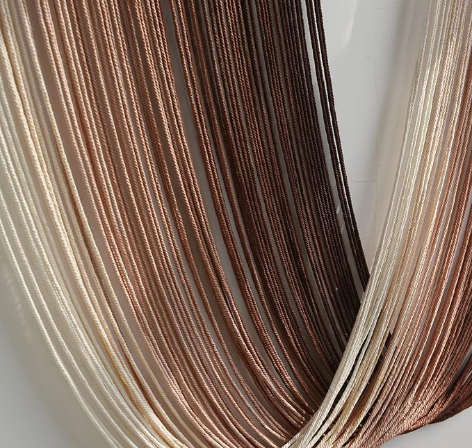 Flber Tie-Dye Macrame Wall Hanging Large Bohemian Yarn Tapestry Wall Décor,59" Wx 35" L-Ruum Studio Home