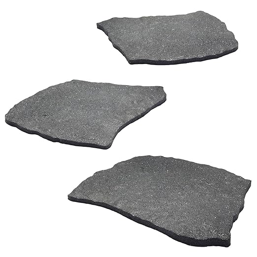 3 Pack Rubber Stepping Stones Outdoor Garden Rubber Pavers Pathway Walkway Paving Stones-Ruum Studio Home