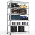 4080 lbs Steel Storage Shelving 6-Tier Utility Shelving Unit Steel Organizer Wire Rack for Home,Kitchen,Office,Garage, 17.7" D x 47.2" W x 72.3" H-Ruum Studio Home