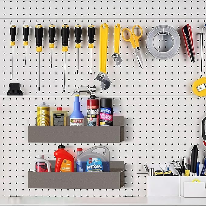 Magnetic Spice Rack Organizer for Fridge Seasoning Organizer for Kitchen Storage With Screw Magnetic Shelf for Oven, RV,Garage,Bathroom (Bronze, 4pack)-Ruum Studio Home