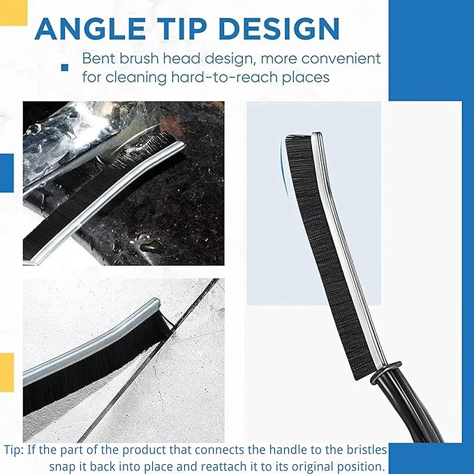 3Pcs Crevice Cleaning Brush Tool, Grout Brush Cleaning Supplies, Home Essentials, Bathroom Cleaning Brush Multifunctional Gap Scrub Hard Bristle Crevice Cleaning Brushes for Household Use-Ruum Studio Home
