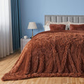 GONAAP Fuzzy Faux Fur Throw Blanket Queen Size Coffee Super Soft Cozy Plush Fuzzy Shaggy Blanket for Couch Sofa Bed (Coffee, Queen(90"x90"))-Ruum Studio Home