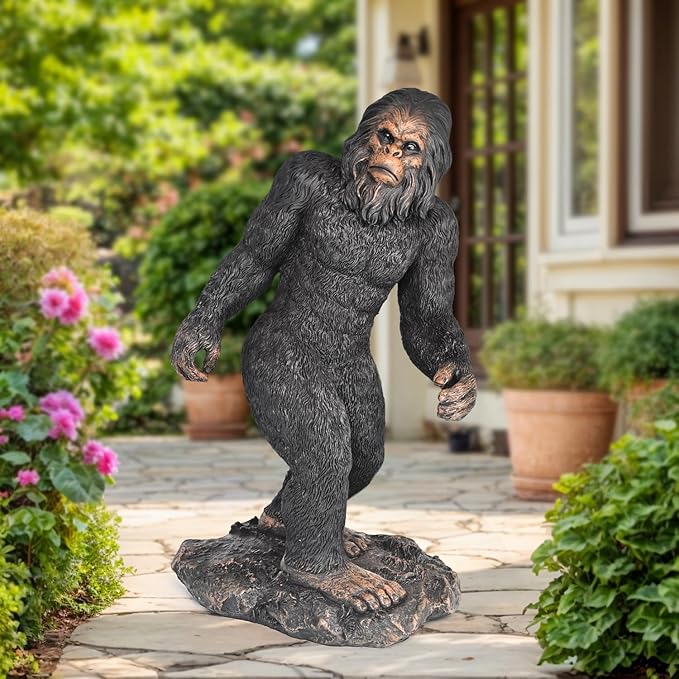 Garden Statues Bigfoot Yard Decor - Grandpa Yeti Large Lawn Products Birthday Decorations Life Size Sasquatch Figurine Resin Tall Outdoor Sculpture for Outside Patio Front Porch-Ruum Studio Home