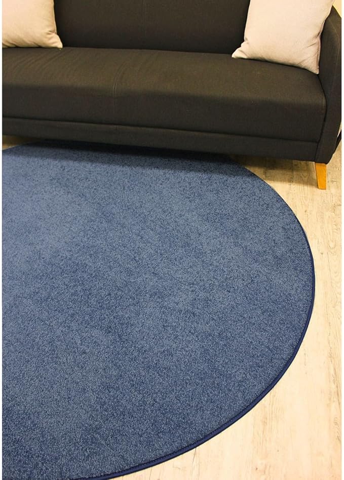 KOECKRITZ Soft and Colorful Kids Classroom Area Rugs (Passes Flammability Pill Test) Many Sizes and Bright Colors to Select from (8' x 12', Navy)-Ruum Studio Home