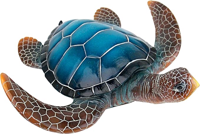 Design Toscano Large Blue SEA Turtle Statue-Ruum Studio Home