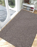 LUMI Ultra Thin Door Mat for Entryway,48"x72" Low Profile Non Slip Rubber Backing Indoor Doormat, Easy Clean Welcome Entrance Mat for Inside House, Patio, Brown-Ruum Studio Home