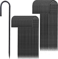 Rebar Stakes 12 inches 34-Pack Ground Stakes Heavy Duty J Hook Tent Stakes for Outdoor Decorations and Inflatables, Metal Yard Stakes for Fencing and Gardening, Gazebo and Swing Set Anchors-Ruum Studio Home