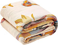 Boho Throw Blanket, 100% Cotton Ultra Soft Luxury Throw Rustic Quilt, 50"x60" Floral Bird Butterfly Farmhouse Decor Bed Blankets, All Season Rustic Reversible Bohemian Throw for Bed - Yellow-Ruum Studio Home