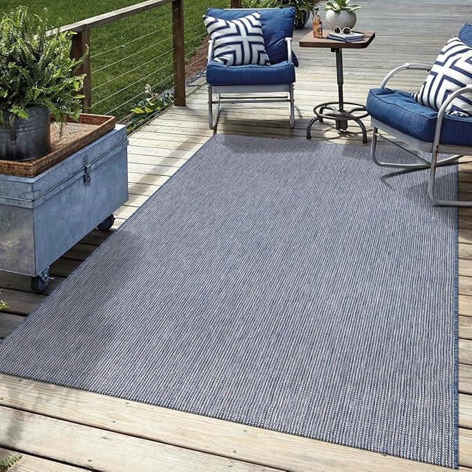Keen Home Design Terrace Outdoor Area Rug - 5x8 Washable Indoor/Outdoor Rug for Patio, Kitchen, Balcony, Beach, Garden, Deck and Porch, Size: 5'3"x7'7"-Ruum Studio Home
