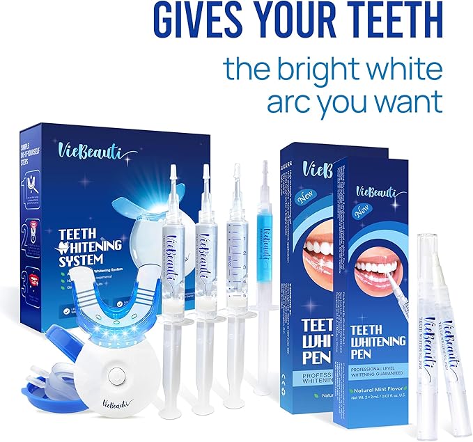 VieBeauti Teeth Whitening Pen (2 Pcs), 20+ Uses, Effective, Painless, No Sensitivity, Travel-Friendly, Easy to Use, Beautiful White Smile, Mint Flavor-Ruum Studio Home