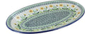 Blue Rose Polish Pottery Dandelion Oval Platter-Ruum Studio Home