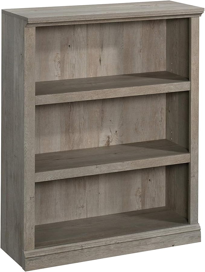 Sauder Miscellaneous Storage 3-Shelf Bookcase/ Book shelf, Mystic Oak finish-Ruum Studio Home