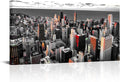 Nachic Wall Black and White Chicago Canvas Print Art Modern Chicago Downtown at Sunset Pictures Painting Modern Cityscape Giclee Artwork for Home Office Living Room Bedroom Decoration 24x48Inches-Ruum Studio Home