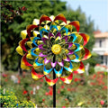 Garden Wind Spinners Outdoor Large Metal, 84'' Yard Art Wind Sculptures & Spinners, Windmills Gifts for Mother's Day Birthday Lawn Patio Decor(Rainbow)-Ruum Studio Home