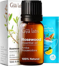 Gya Labs Rosewood Essential Oil for Skin - 0.34 Fl Oz - 100% Pure Natural Rosewood Oil for Diffuser & Aromatherapy, Massage, Candle Making Scent-Ruum Studio Home