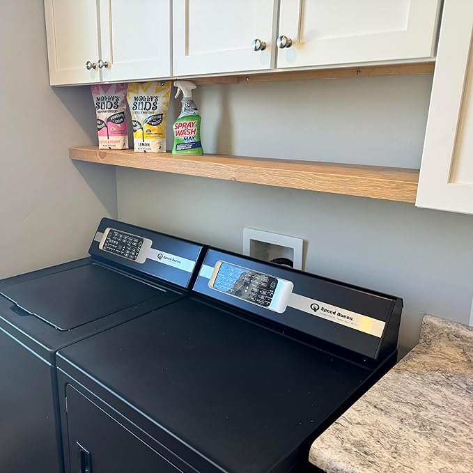 joelsantiques 54 Inch Wooden Floating Shelves for Wall - 54x8x2 in - Made of Natural Wood - Long Heavy Duty Rustic Wall Shelves for Bedroom - Perfect for Living Room, Kitchen - Natural-Ruum Studio Home