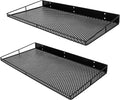 RedCall Heavy-Duty Wall Shelf, 2 Pack Garage Shelf, 23.5" x 12" Large Wall Mounted Shelves for Garage, Laundry Room, Closet, Holds Up to 75 Lbs-Ruum Studio Home