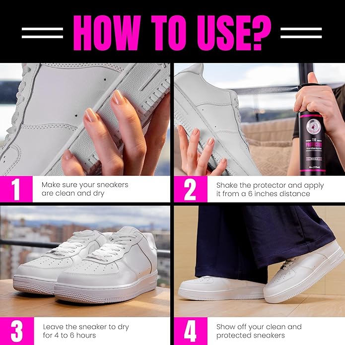 Pink Miracle The Protector Water and Stain Fabric Guard Repellent Spray for Shoes-Ruum Studio Home