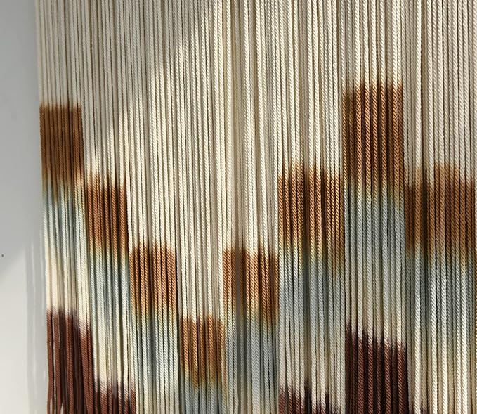 Flber Macrame Wall Hanging Tie-Dye Geometric Decor Large Scale Wall Art Statement Bohemian Yarn Tapestry Home Wall Decor 59''W*35''L-Ruum Studio Home