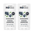 Schmidt's Aluminum-Free Vegan Deodorant Charcoal & Magnesium with 48 Hour Odor Protection, 2 Count for Women and Men, Natural Ingredients, Cruelty-Free, 2.65 oz, Pack of 2-Ruum Studio Home