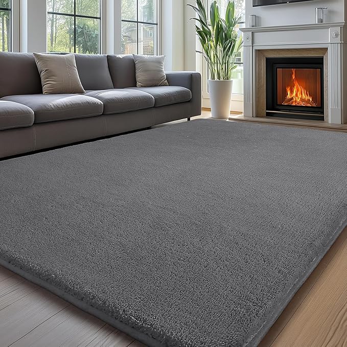 Sour Lemon 10x14 Area Rugs for Living Room, Soft Large Area Rug Fluffy Rugs for Bedroom，Machine Washable Area Rug Non Slip Carpet Rug for Living Room Playroom Kids Room Home Decor-Ruum Studio Home