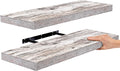 Sorbus Floating Shelves, Wall Shelves for Bedroom, Kitchen, Living Room, Bathroom Shelves Over The Toilet, Home Decor, Farmhouse, 24 x 9 Inch Wall Mounted Floating Shelves for Wall, 2 Pack, Rustic-Ruum Studio Home