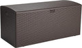Amazon Basics Outdoor Patio Storage Box 150 Gallon Deck Box, Waterproof and Weather-resistant, Furniture Cushions Garden Tools, Brown-Ruum Studio Home