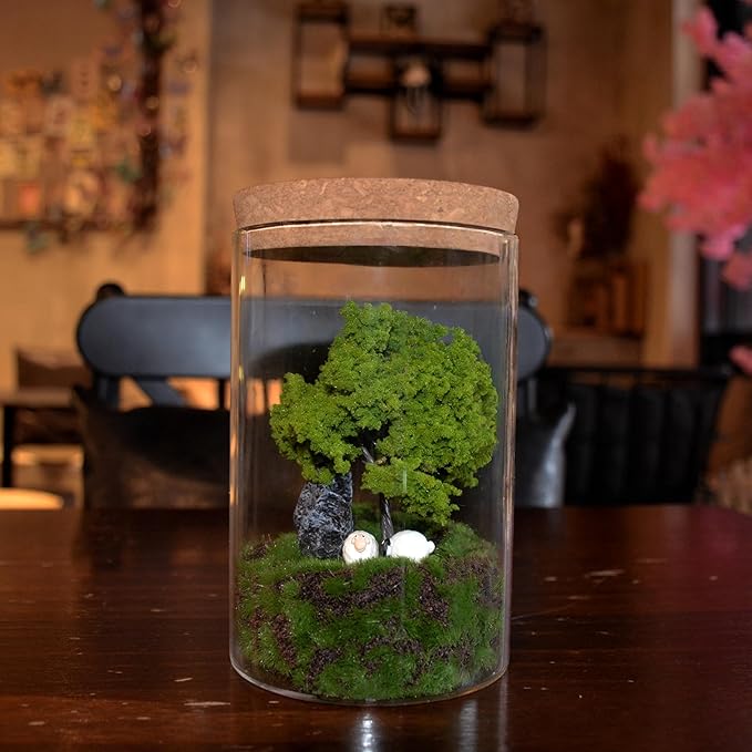 Oakwell Eternal Nature Desktop Ornament, a Miniature Scene Model with LED Light, a Gift for Yourself and Friends, Suitable for Decorating Scenes Such as Office Desks, Closets, Bedrooms, etc.-Ruum Studio Home