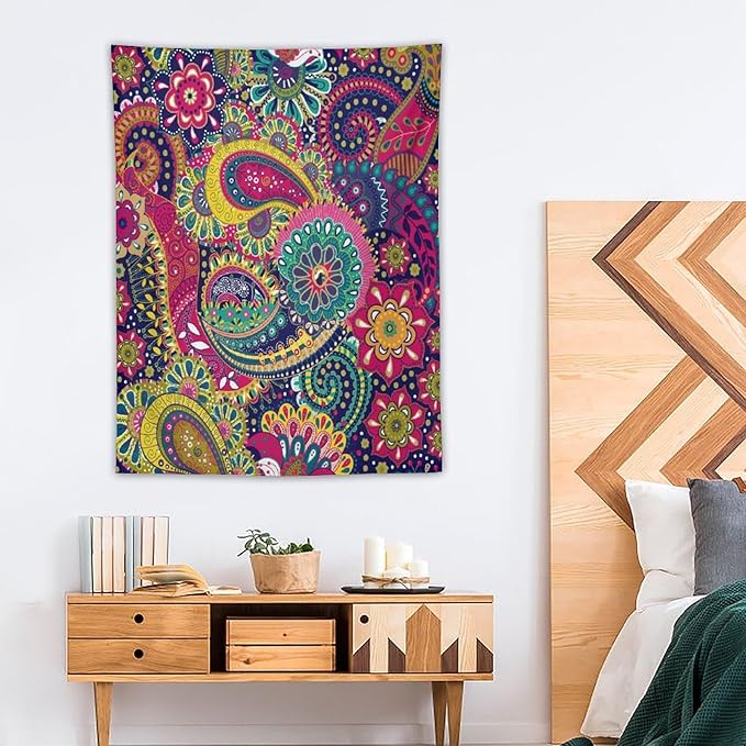 ICMOLYYENLO Tropical Green Plant Tapestry, Green Palm Leaves Natural Landscape Print Wall Tapestry for Bedroom Living Room Dormitory 60x60 Inch-Ruum Studio Home