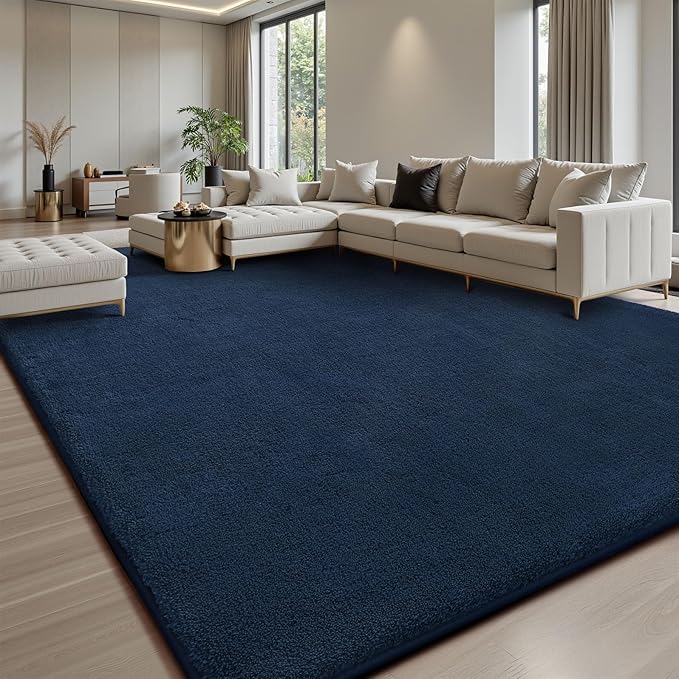 Sour Lemon 8x10 Area Rugs for Living Room, Soft Large Area Rug Fluffy Rugs for Bedroom，Machine Washable Area Rug Non Slip Carpet Rug for Living Room Playroom Kids Room Home Decor-Ruum Studio Home
