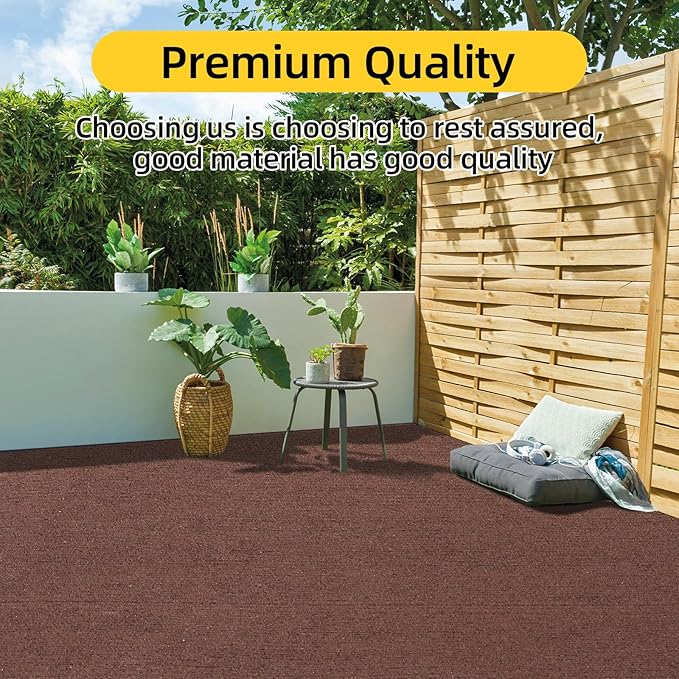 Marine Carpet,6 FT x 23 FT Brown Indoor Outdoor Carpet 0.2" Thick Boat Carpet with Water-Proof TPE Backing, Non-Slide Outdoor Marine Carpet Roll for Home, Patio, Porch, Deck-Ruum Studio Home