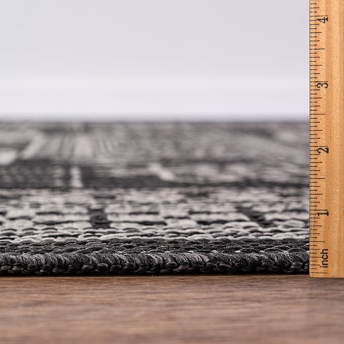 Keen Home Design Terrace Outdoor Area Rug - 6x9 Washable Indoor/Outdoor Rug for Patio, Kitchen, Balcony, Beach, Garden, Deck and Porch, Size: 6'x8'10"-Ruum Studio Home