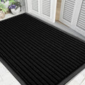 Yimobra Front Door Mat Outdoor Indoor Entrance, 100% Waterproof All-Season All Weather Doormat, Welcome Matt Outside Entry, Non Slip, Low Profile, Heavy Duty Patio Porch Floor Mats,47 x 32,Black-Ruum Studio Home