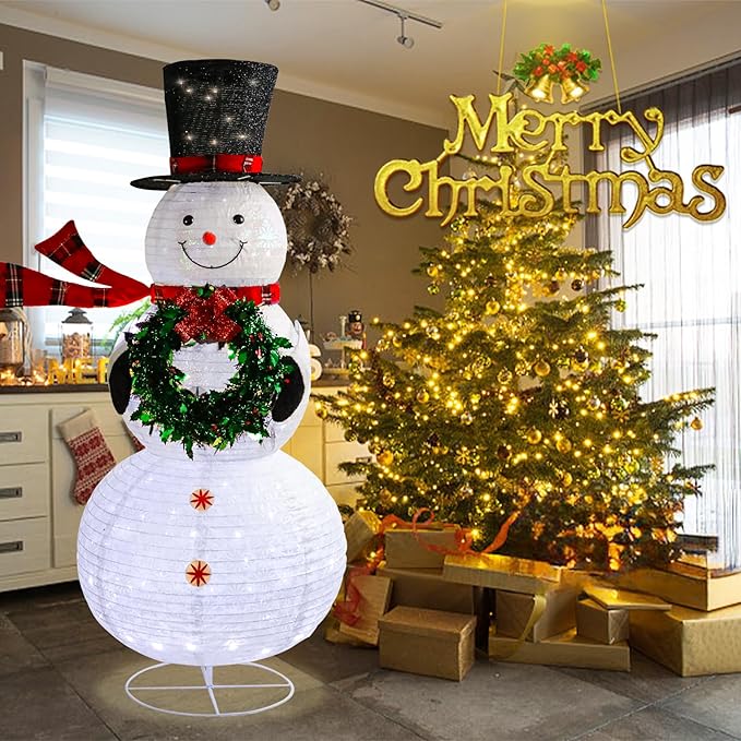 Taman 6ft Christmas Lighted Snowman Decorations Lighted Up Outdoor Lighted Holiday Displays Gift for Christmas Garden Party Yard Porch Decor-Ruum Studio Home