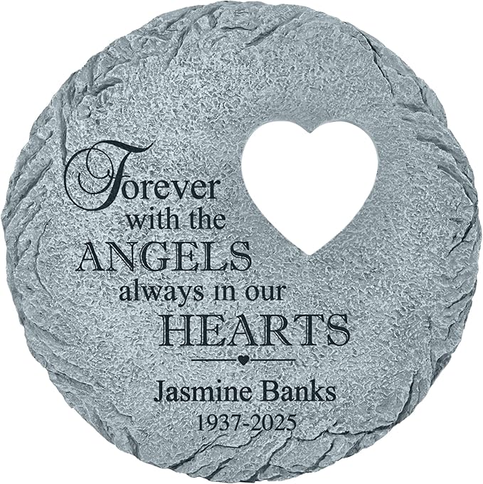 Let's Make Memories Personalized Always in Our Hearts Memorial Garden Stone - Sympathy Marker-Ruum Studio Home