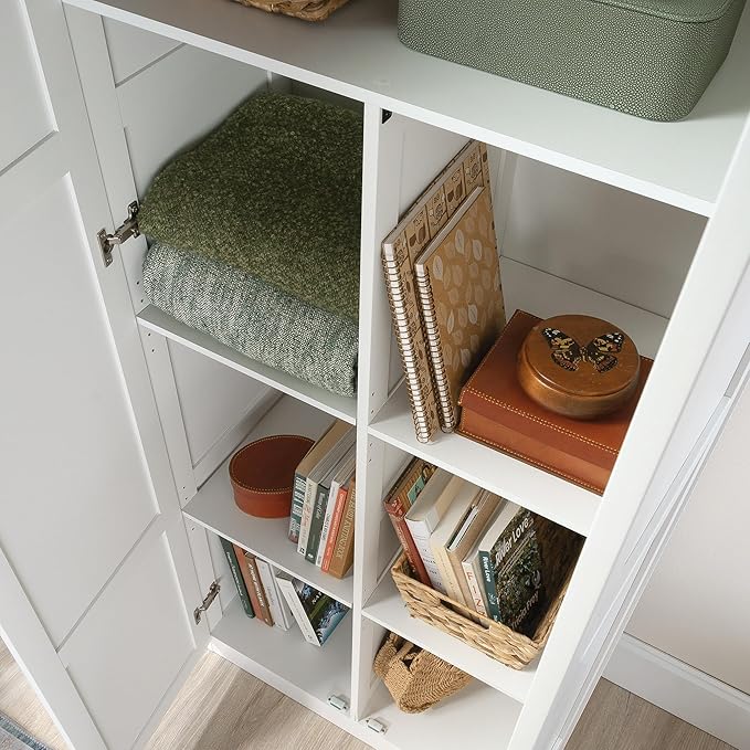 Sauder Select Storage Cabinet/ Pantry cabinets, White finish-Ruum Studio Home