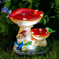 Solar Gnome Statues Figurine Lights - Garden Lighting Outdoor Decorations, Gnome Sleeping Under Mushroom, Yard Art Lawn Ornaments for Porch Patio Balcony - Gnome Gifts for Women Mom-Ruum Studio Home