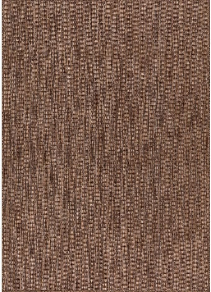 Washable Indoor Outdoor Rug 9x12 Weather Resistant Area Rugs Modern Solid for Porch Deck Balcony Backyard Patio Outside Carpet (9 X 12 Gold Brown)-Ruum Studio Home