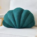 Emerald Green Seashell Throw Pillows, Shell Shaped Throw Pillows, 13 Inch Soft Home Decorative Pillow Plush Cushion for Bed Couch Living Sofa Room Decor Accent Throw Pillow-Ruum Studio Home