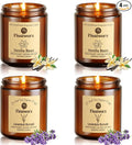 Scented Candle Set 4 Pack, Candle for Home Scented, Odor Eliminating, Stress Relief, 30oz, 220 Hours Long Lasting Soy Wax Gift Set for Women-Ruum Studio Home
