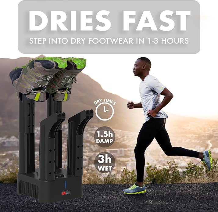 JobSite Boot Dryer - Mighty Dry with Heat Blower Fan - Fast Glove & Shoe Dryer - Helps Reduce Odor-Ruum Studio Home