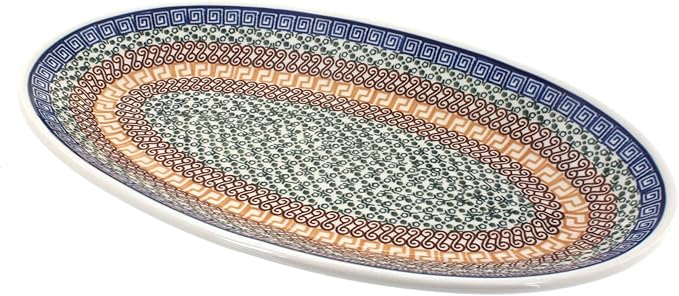 Blue Rose Polish Pottery Athena Oval Platter-Ruum Studio Home