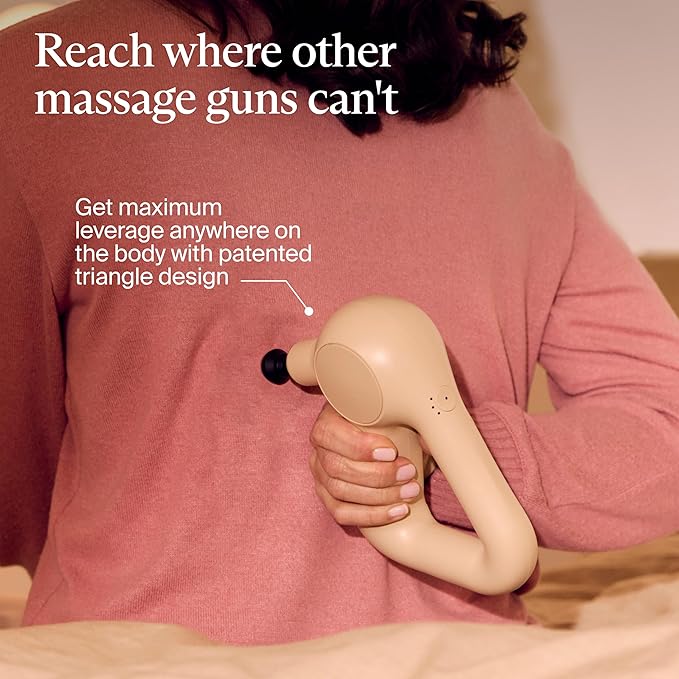 TheraGun Relief by Therabody - Easy-to-Use, Comfortable & Light Handheld Percussion Massage Gun for Everyday Pain Relief Massage Therapy in Neck, Back, Leg, Shoulder and Body (Sand)-Ruum Studio Home