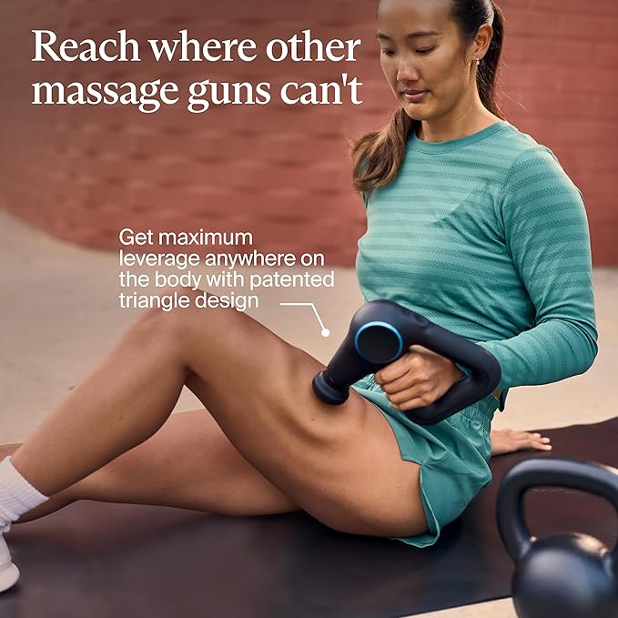TheraGun Therabody Prime Plus Heated, Powerful Massage Gun for Enhanced Warm-Up & Workout Recovery - Quiet Deep Tissue Massager for Body and Back Pain Relief - Leg & Back Massager with Heat-Ruum Studio Home