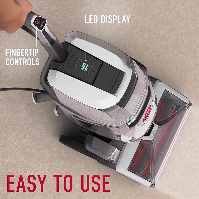 Hoover SmartWash Pet XL Upright Carpet Cleaner Machine for Carpet and Upholstery, Automatic Deep Cleaning Carpet Shampooer, Converts to Spot Cleaner, Pair with Hoover Carpet Cleaner Solution-Ruum Studio Home