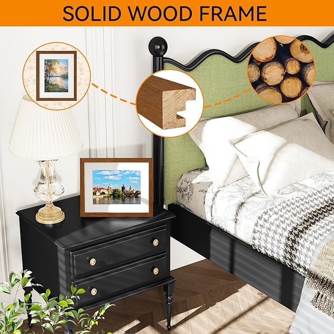 IBUYKE 8x10 Picture Frame,Solid Oak Wood 8x10 Photo Frame with Mat to 5x7,10x8 Picture Frames With Tempered Glass,Tabletop or Wall Mount Display,Home Decor,Walnut Oak 8 x 10 Frame,UWPF0810H-Ruum Studio Home